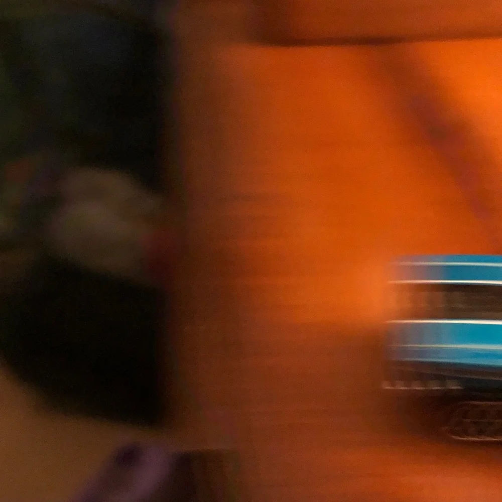 Blue Kids Toy Car with Black Racing Stripe